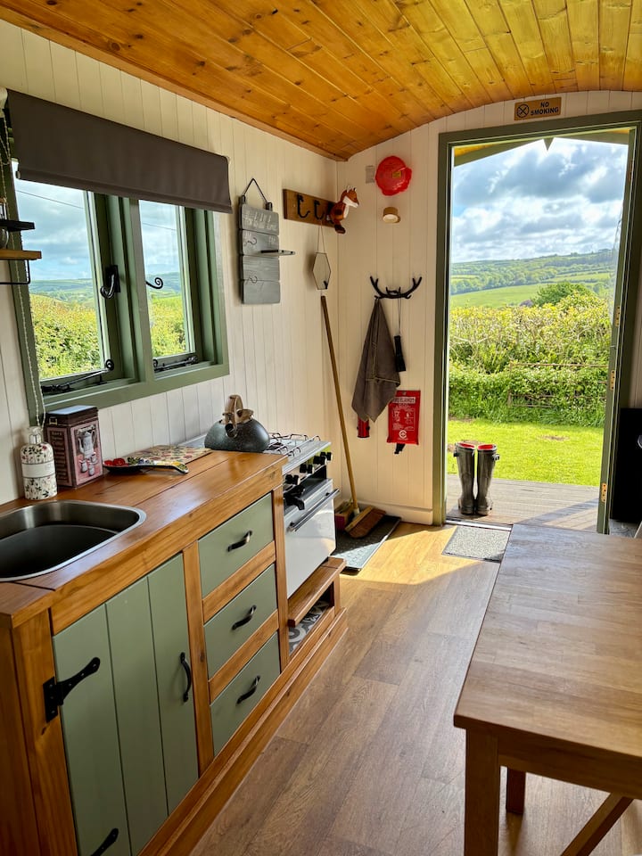 A Ramblers Rest, Unique Shepherds Hut - North Devon District