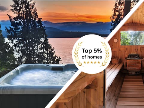 Woodsy Waterfront: Hot Tub, Sauna & Movie Theater!