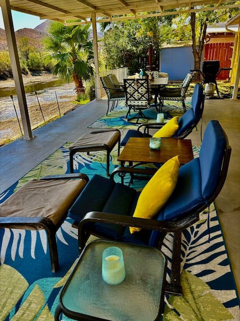 Yellow Cottage on the Rio Grande River
