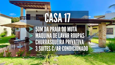 CSP17: 50M from MUTÁ BEACH, 3 Suites with A/C
