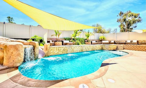 BEST<3 Oasis Pool/Arcade/Spa/Sauna/Grill/Sleeps 30