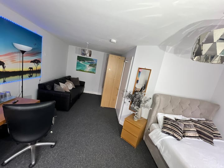 20m²+balcony+king+sofa-5min Solent/maritime/centre - Southampton