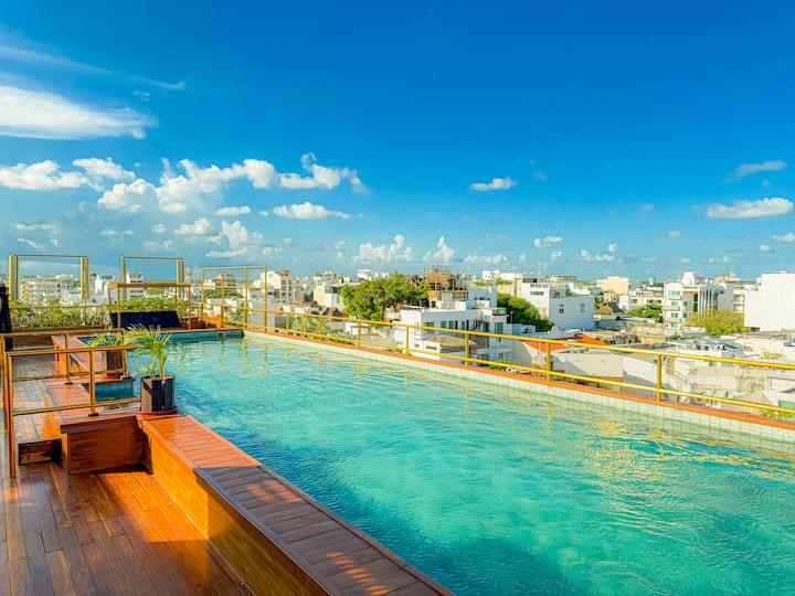 Artistic 2br Condo On 38th St W Rooftop Ocean View - Riviera Maya