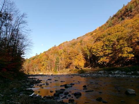 RZEKA Cottage: Riverfront home in the Green mts.