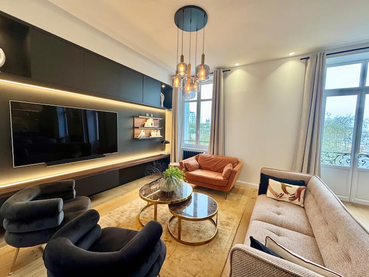 T4 Luxe & Design, Vue Jardin & Parking Privé - Angers