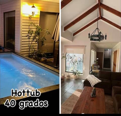Pingueral+outdoor hot tub+quincho