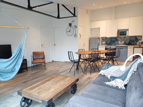 Ô 92, house + parking 150m from the green beach
