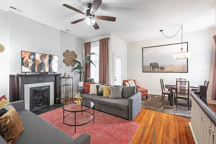 Charming;2 Floors;2king;rooftop;movienight;parking - Richmond, VA