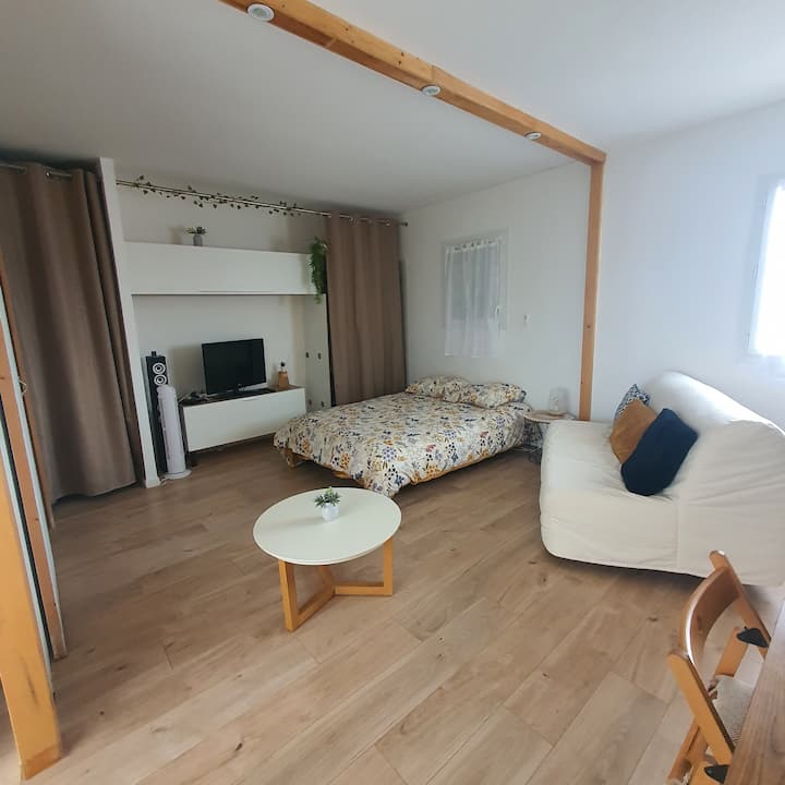 Studio Cosy Indépendant Au 1er éTage Avec Vue - ibis budget Amberieu en Buget
