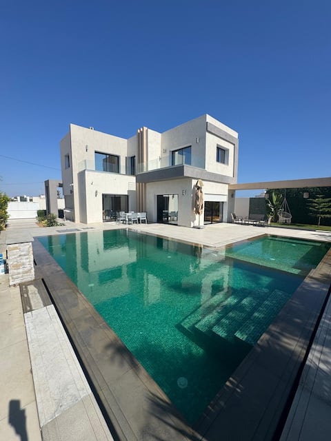 Villa with pool in Djerba Tezdain with sea view