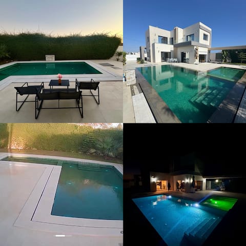 High standing villa with pool in Djerba sea view