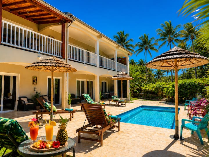 La Villa Saint Jo 15 Pers, Piscine & Vue Mer - Saint-Joseph