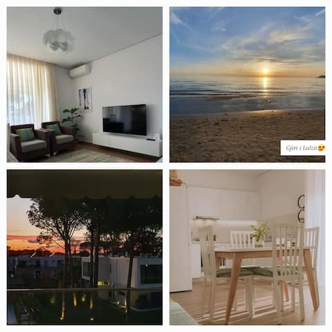 Popular Airbnb listing: Sunset Seaside 2BR w/ Large Balcony at San Pietro in Ishëm