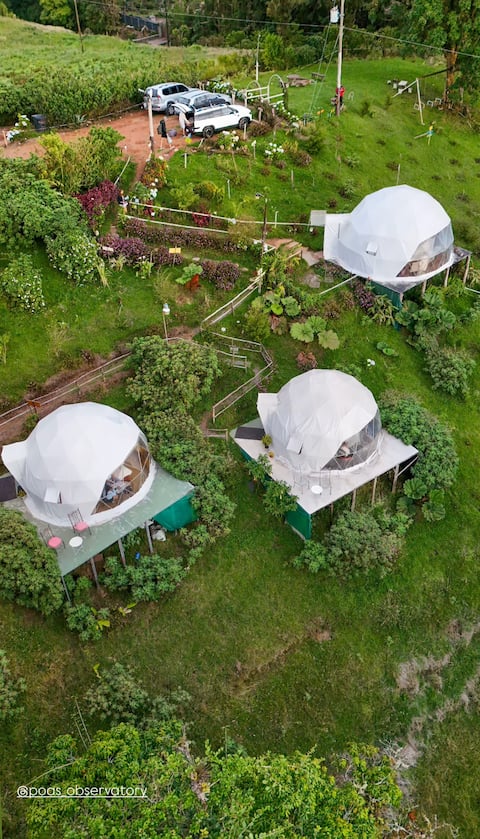 Glamping Dome with breathless view to Poas Volcano