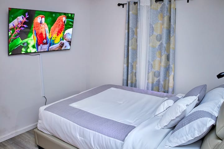 2025 55” Samsung S90D монтиран на ѕид UHDTV