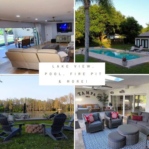 Luxury Lake House\ Pool\ Tampa