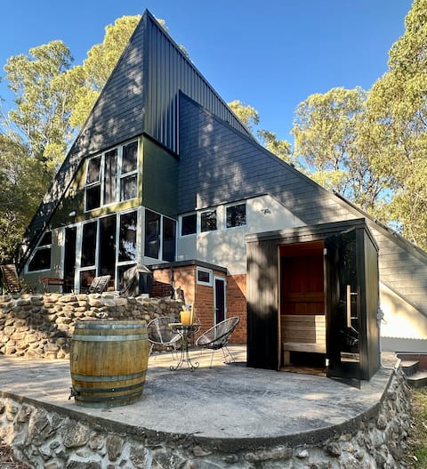 Spa, Sauna, Cold plunge | A Frame Chalet Mt Buller