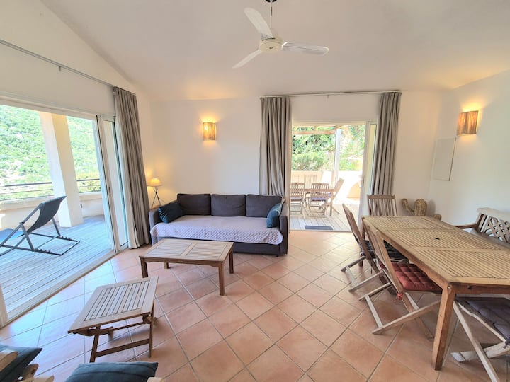 F3+ N°12 - Stunning 2br Villa Palombaggia Sea View - Porto-Vecchio