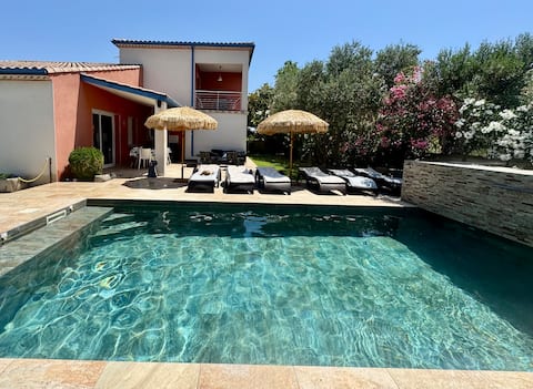 Villa Paloma piscine ch spa entre Béziers Narbonne