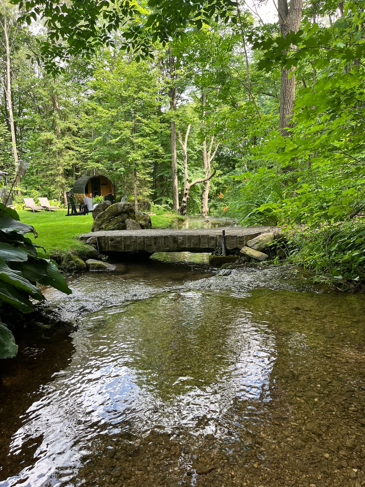 Luxury Creekside Cabin with Sauna — 1