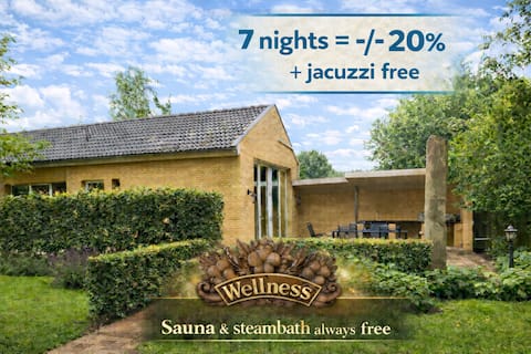 House with free sauna & hammam in a beautiful garden