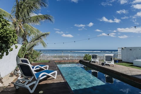 Oceanfront villa with magical sunsets