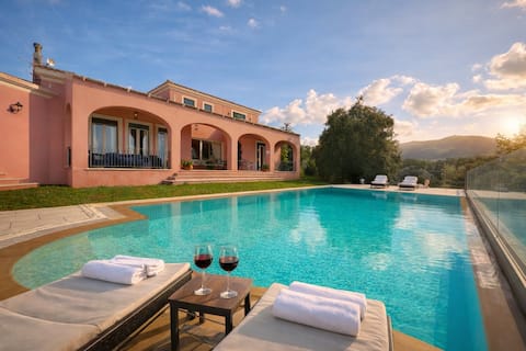 Villa Olea Corfu – Infinity Pool & Open Views