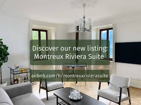 Top performing Airbnb: Montreux Luxury Suite | Terrace | parking in Montreux