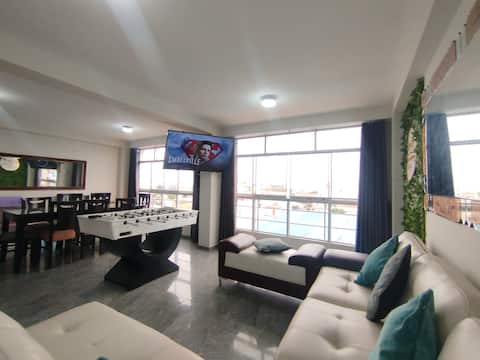 3 bedroom delux loft apartment.