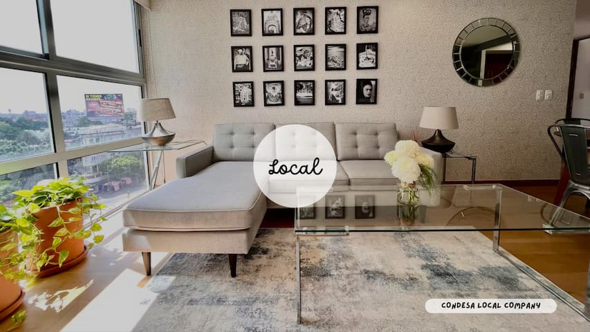 I8|3BR|Condesa |pool | gym | local co