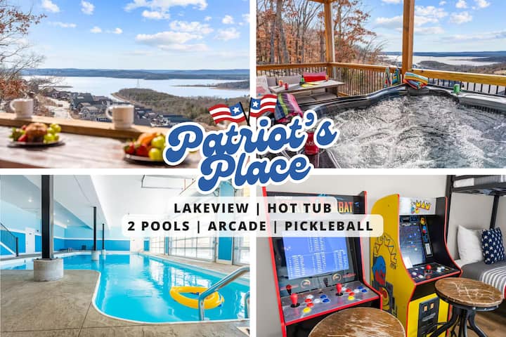 Lakeview, Hot Tub, Pool, Arcade, Pickleball/bball - Branson, MO
