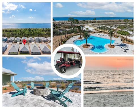 Min2Beach&Pool/GolfCart/LgPatio&Firepit/BeachEquip