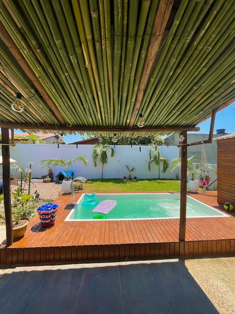 Beach House pool, 50m from the sea, M dos Conventos