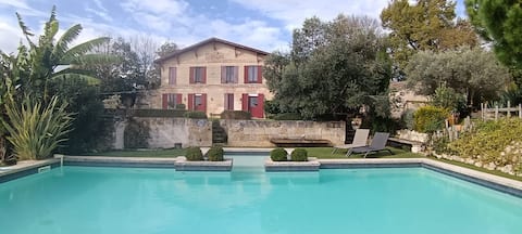 Domaine Labarre with sauna 30 minutes from Bordeaux