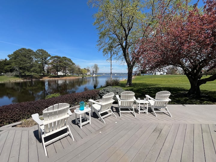 Peaceful Waterview Ranch Home in Cambridge, MD Houses for Rent in