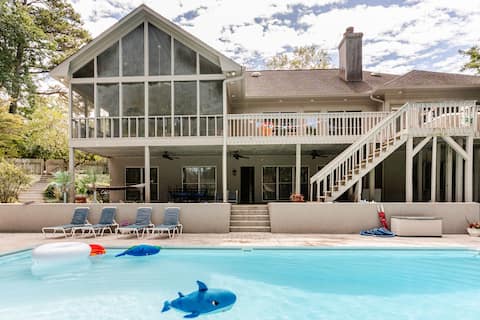 Pool-HotTub-Sauna 5000sqf 7Br 6Bath-HugeHome 3LRms