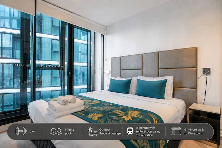 Elegant&modern 1 Bedroom Apartment Infinity Pool - Brisbane