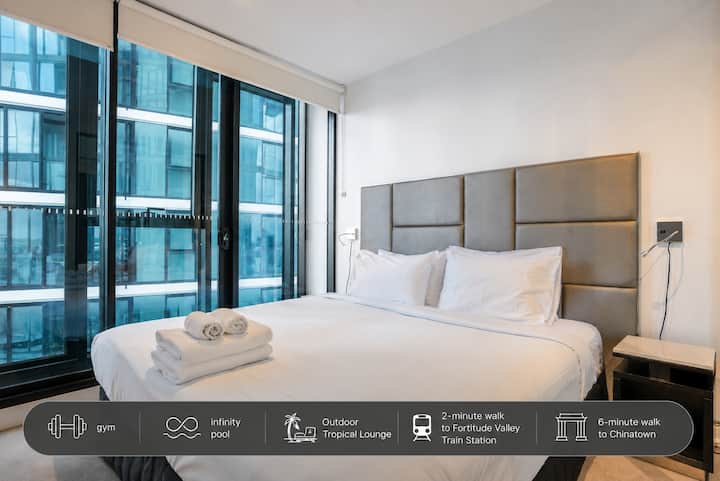 Elegant&modern 1 Bedroom Apartment Infinity Pool - Brisbane