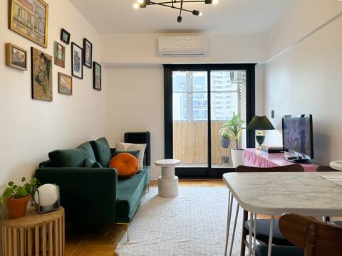 Airbnb con mejor rendimiento: Artsy flat in quiet barrio en Caballito