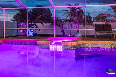 4BR Lakeland Retreat – Private Pool + Fenced Yard