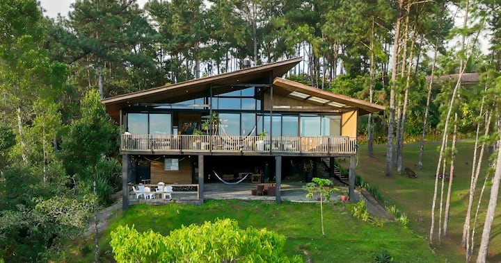 The Crystal House: Luxury Modern Wood Cabin