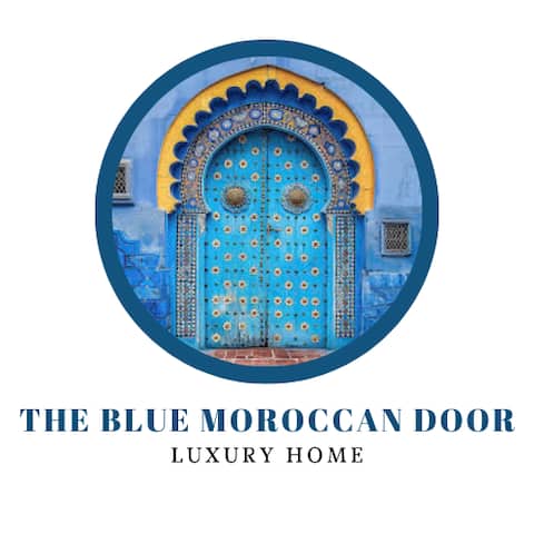 The Blue Moroccan Door Luxury Home