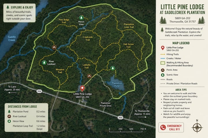 Little Pine Lodge at SaddleCreek - Cabins for Rent in Thomasville