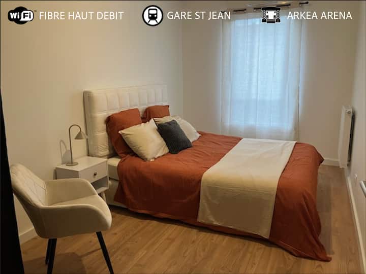 Chambre Cosy Proche Gare St Jean Et Arkea Aréna - Bordeaux
