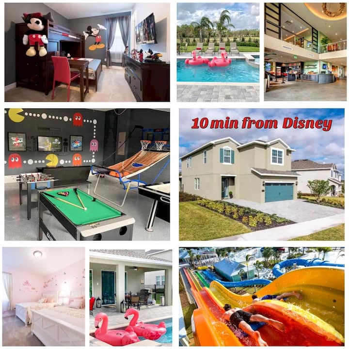 House 6bd / Pvt Pool & Spa / Near Disney / Game Room / Kissimmee / Encore Resort - Celebration, FL