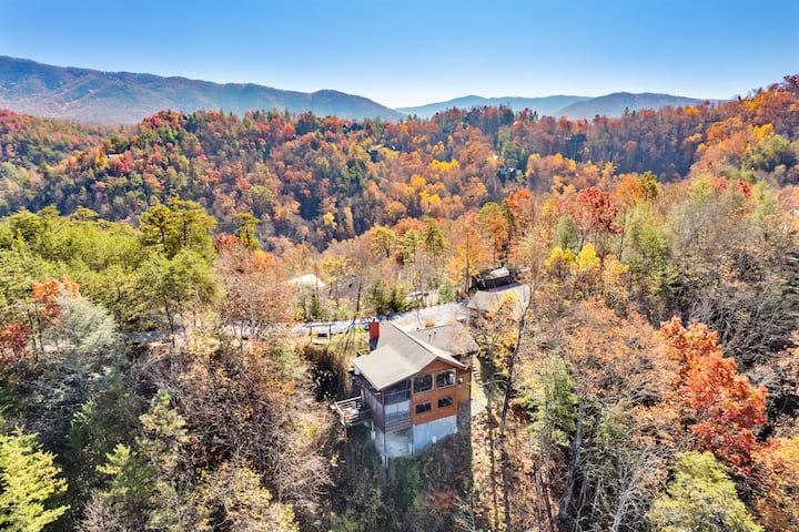 Privé*vue*2suitesking*jacuzzi*foyer*parcnational - Townsend, TN