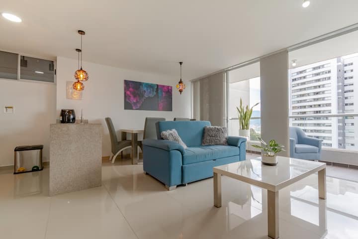 Hermoso Apartamento En Medellin, Vista A La Ciudad - 메데인