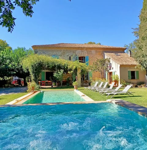 Mas de Teillan 14p. Piscine. heated whirlpool bath