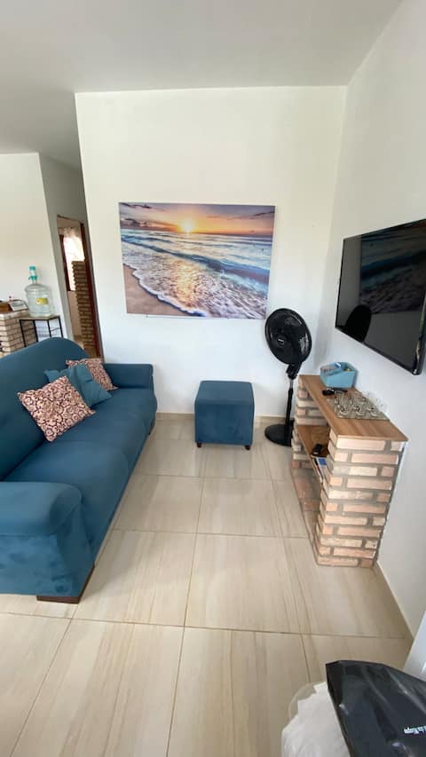 Airbnb em destaque: Cabana dos Milagres: cozy: 150 meters from the sea + Wi-Fi + AC em São Miguel Dos Milagres