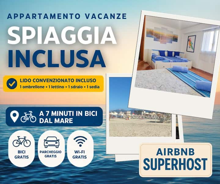Mer, Soleil Et Nature | Vélos Et Parking Gratuits - Viareggio